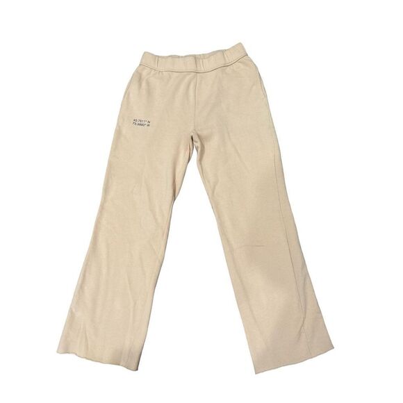 Sage Collective Cream/Tan Straight Leg Sweatpants - Picture 1 of 5